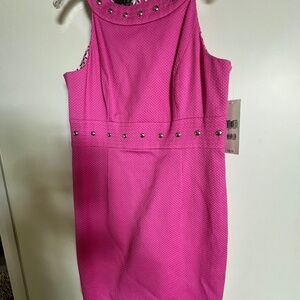 Muse dress with metal stud accents